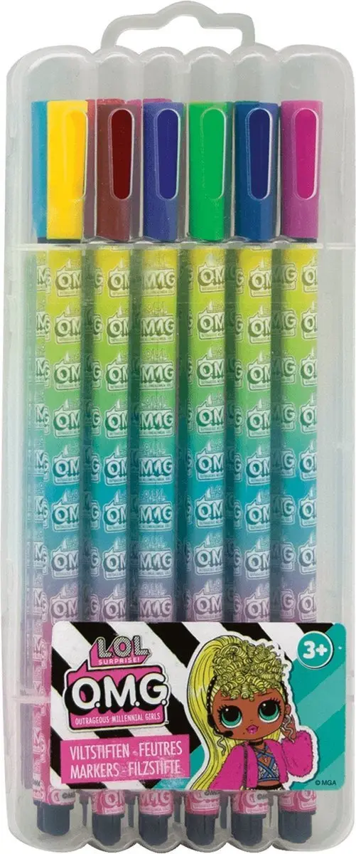 LOL Surprise! Viltstiften 12-delig - Multi Kleuren