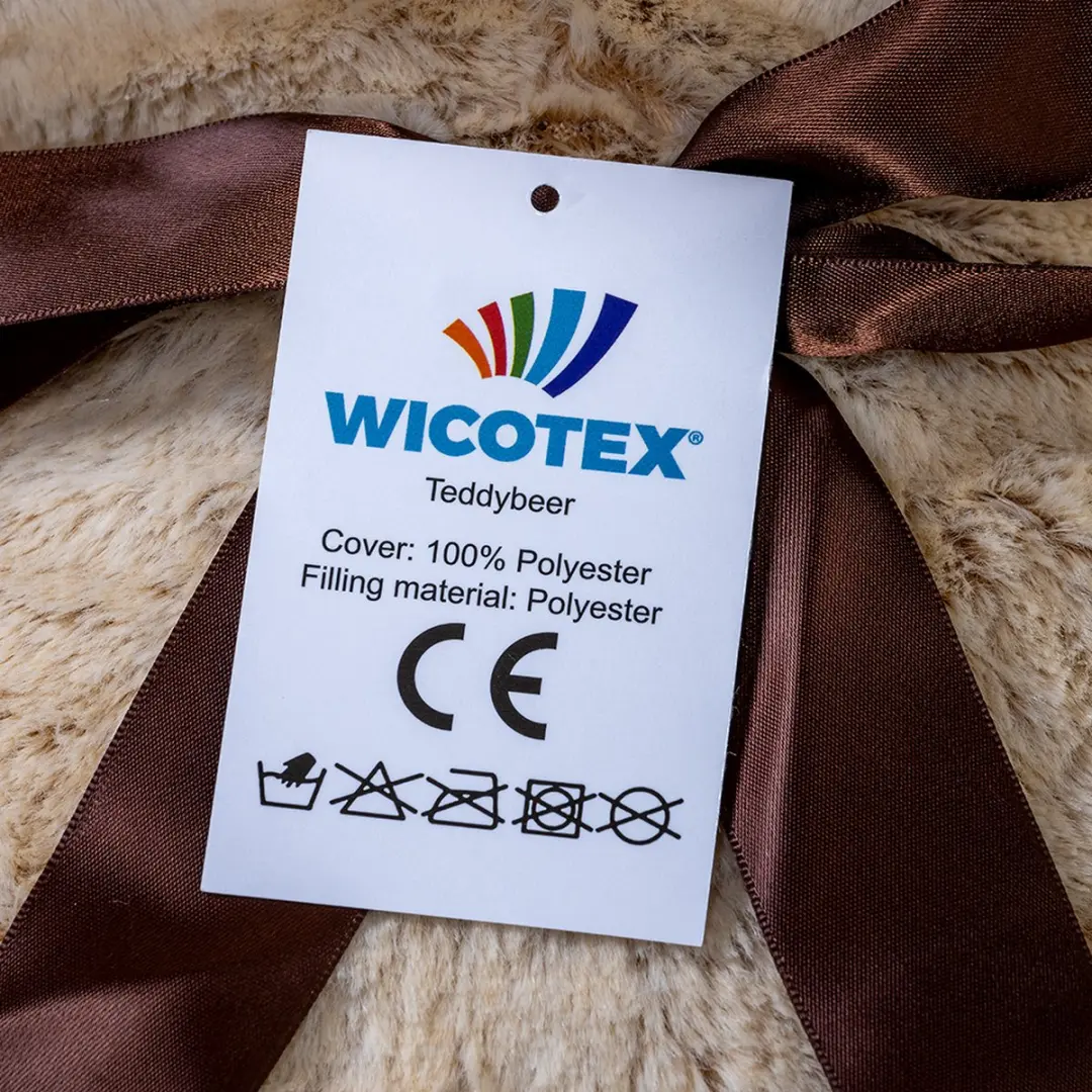 Wicotex Teddybeer 30cm Knuffelbeer - Pluche - Beige/Bruin
