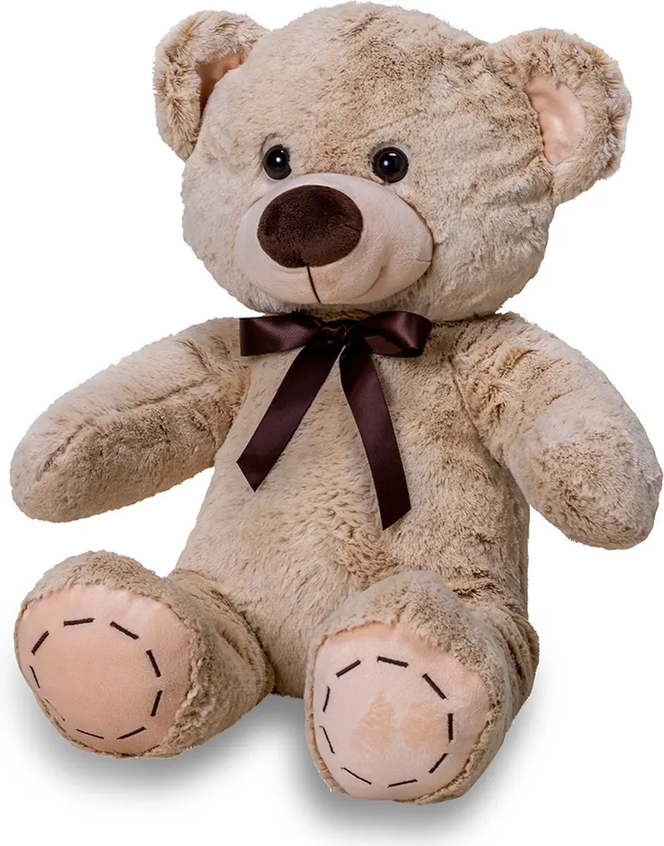 Wicotex Teddybeer 30cm Knuffelbeer - Pluche - Beige/Bruin