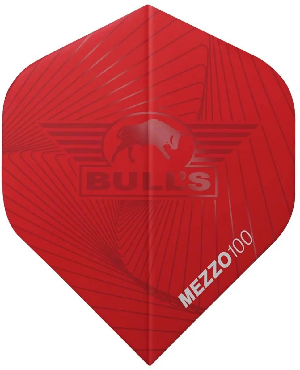 Bull's Flights Mezzo 100 nr.2 - Rood - 3 Stuks