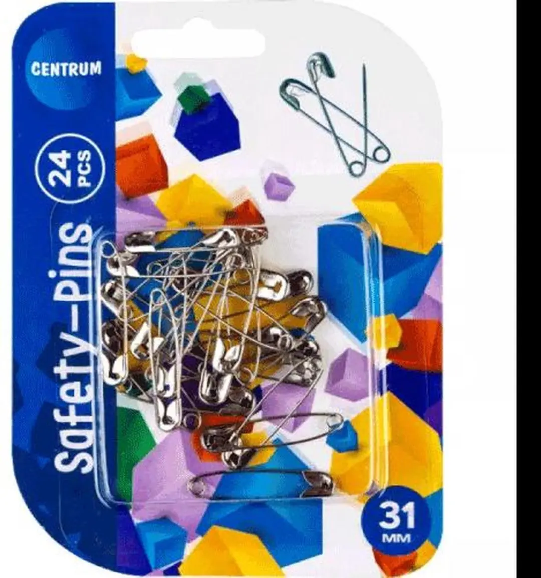 Centrum Veiligheidsspelden Zilver - 24 Stuks