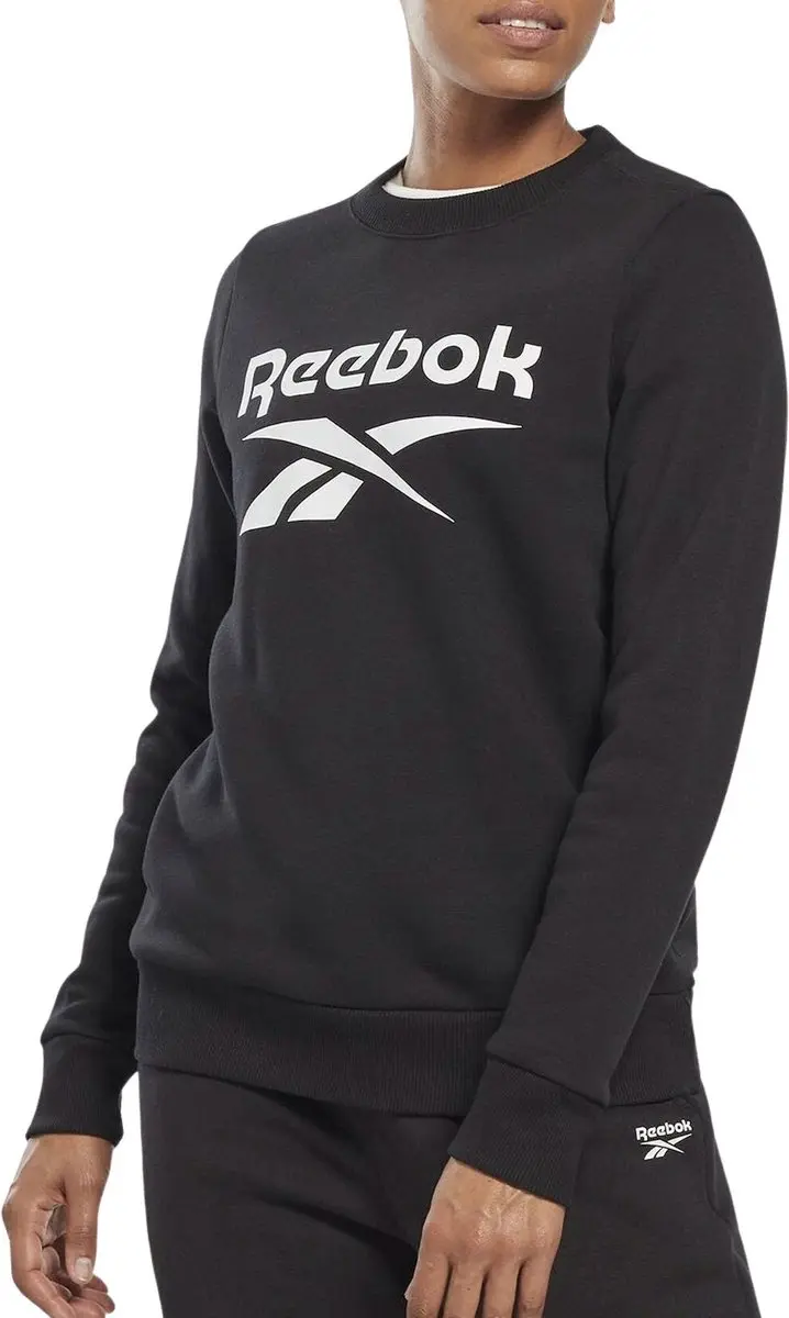 Reebok Identity Fleece Sweater Dames XS - Zwart/Wit