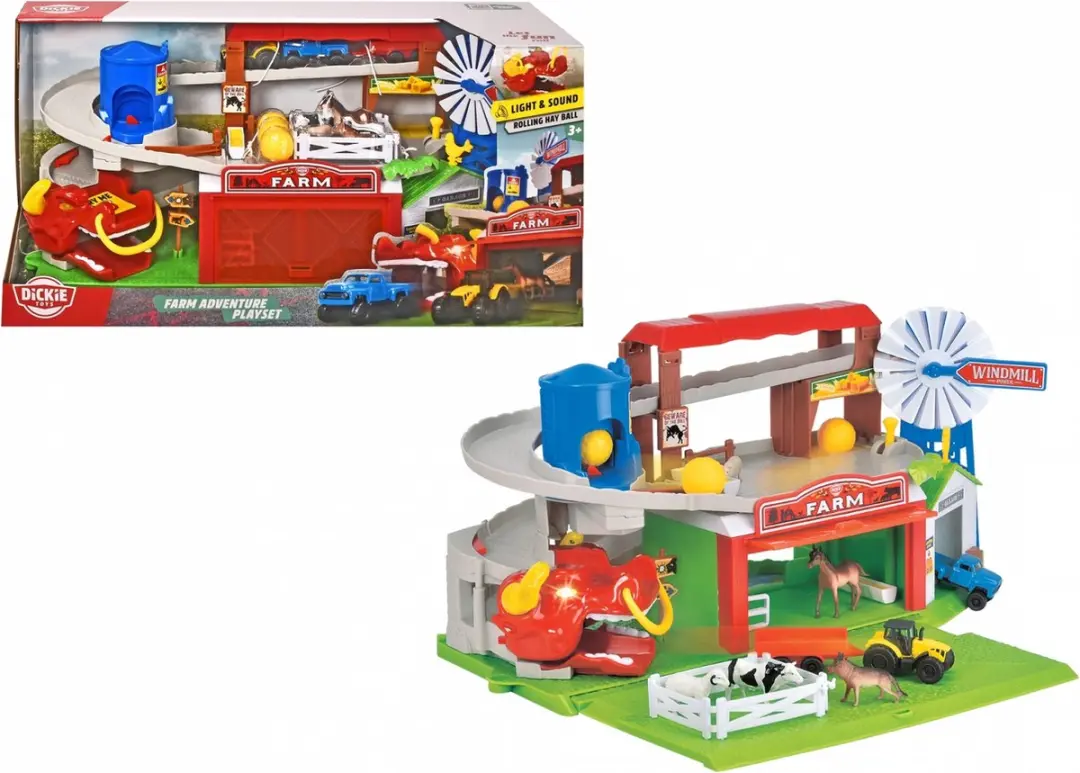 Dickie Farm Adventure Playset 360-6084 - Blauw - afbeelding 6 van 6