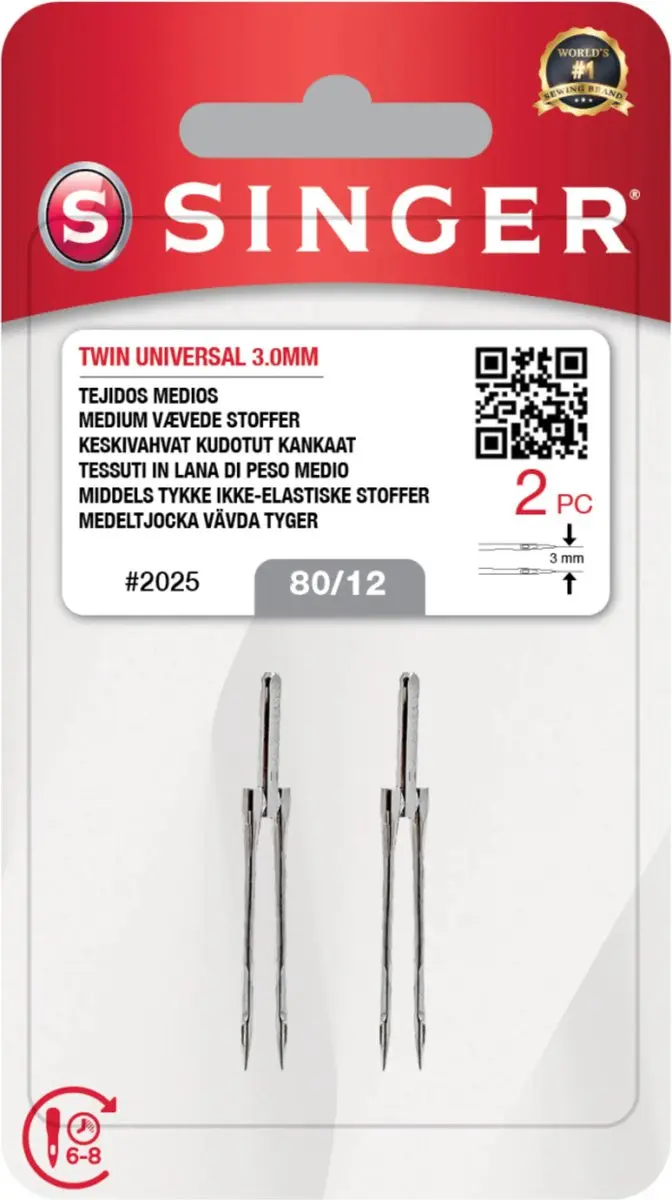 Singer Twin 2025 Naalden - 2 Stuks