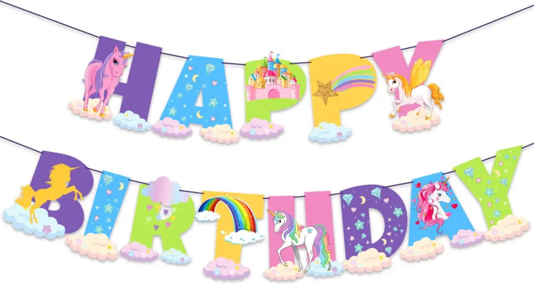 Unicorn Party Set Verjaardag - 36-delig Multicolor
