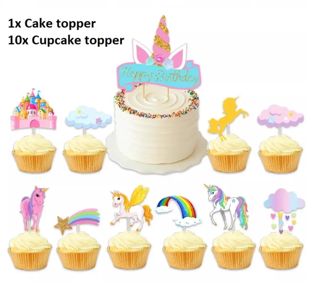 Unicorn Party Set Verjaardag - 36-delig Multicolor