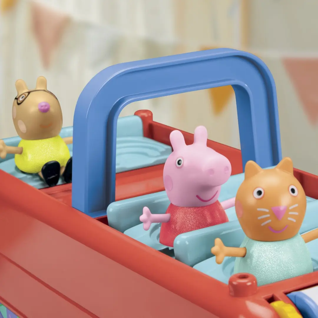 Peppa Pig Peppa's 2-in-1 Feestbus - Multicolor