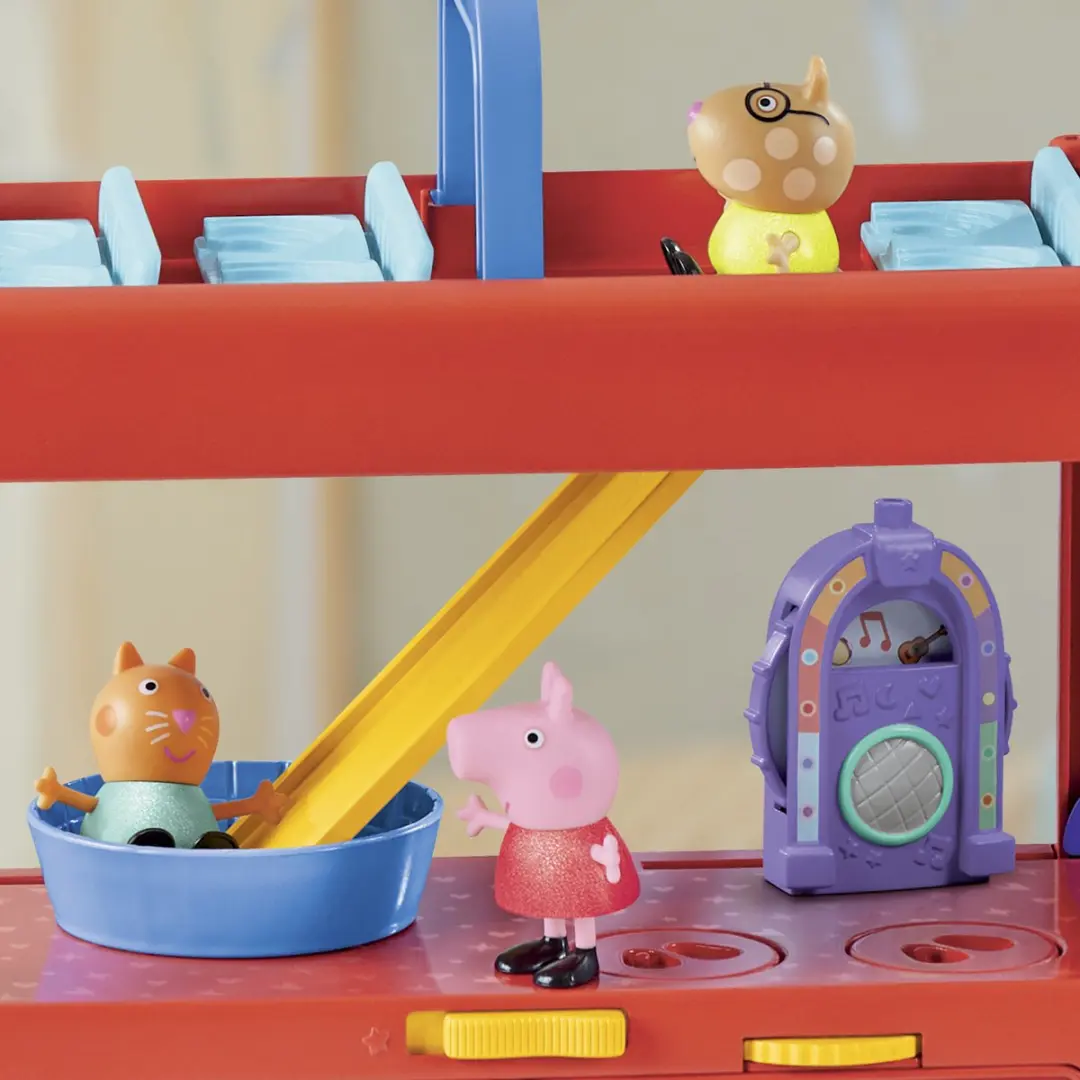 Peppa Pig Peppa's 2-in-1 Feestbus - Multicolor