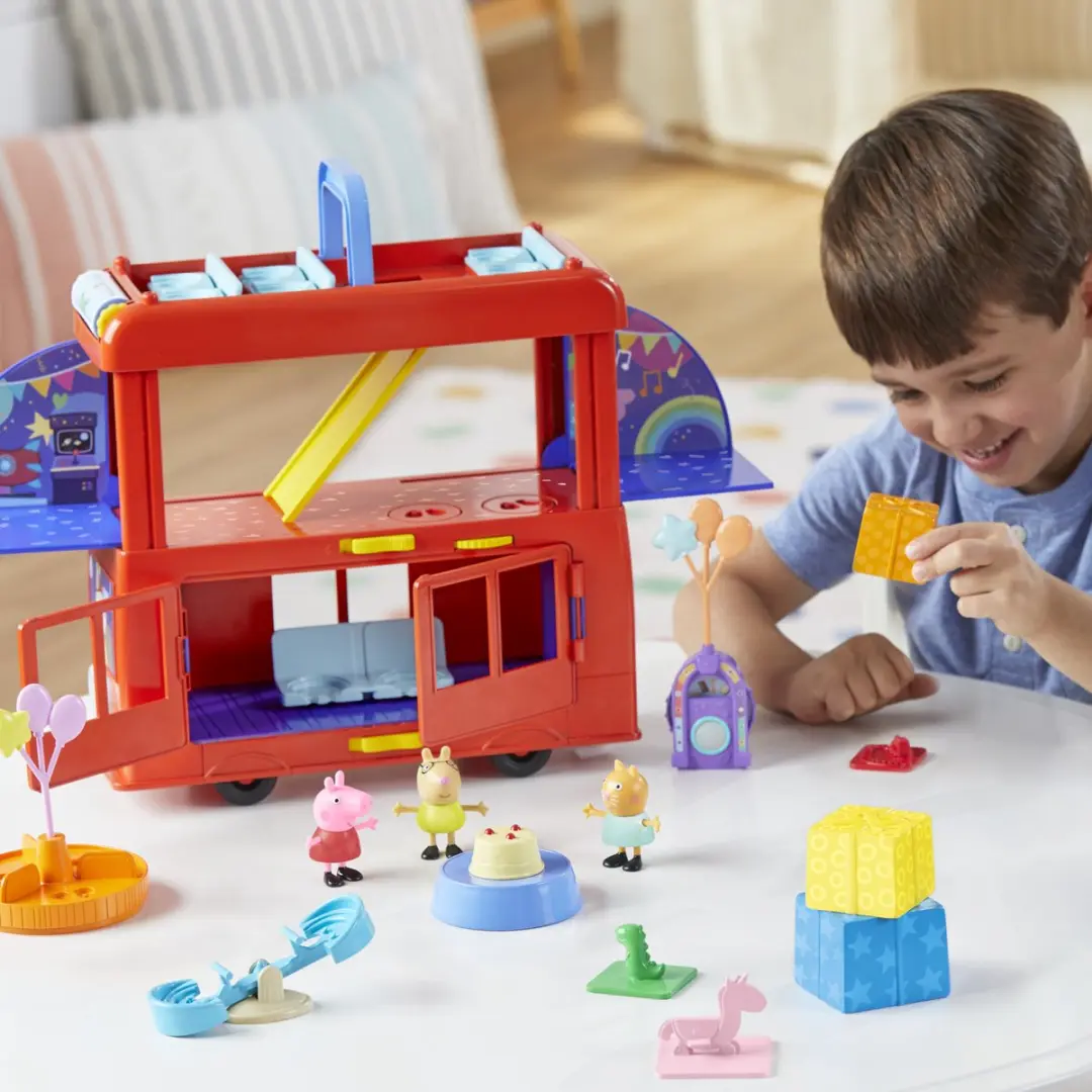 Peppa Pig Peppa's 2-in-1 Feestbus - Multicolor - afbeelding 6 van 6
