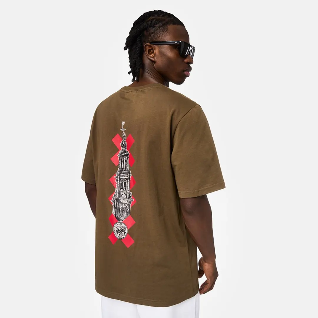 Ajax T-shirt Westertoren - Bruin - S