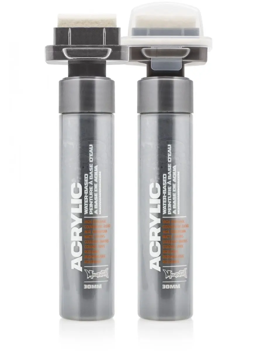 Montana ACRYLIC Marker 30mm Outline Silver