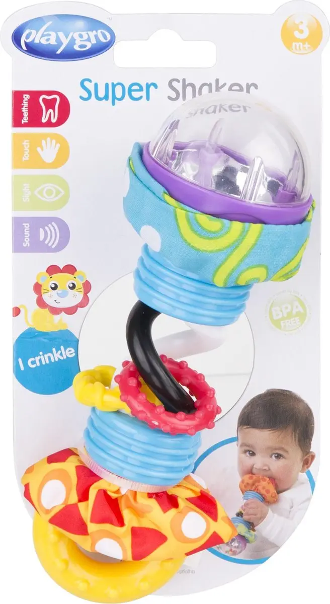 Playgro Schud Rammelaar - Multi
