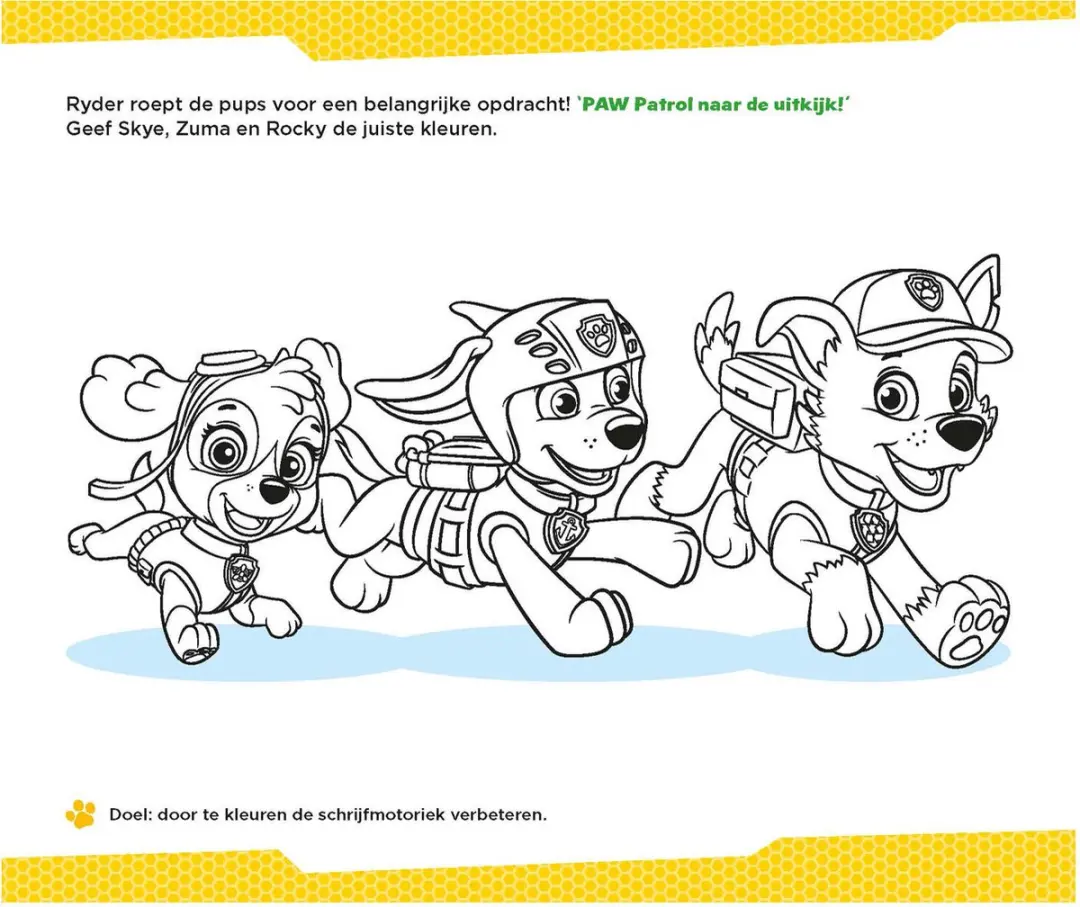 PAW Patrol Kleurboek & Eerste Schrijfspelletjes 32 Pagina's - Multicolor
