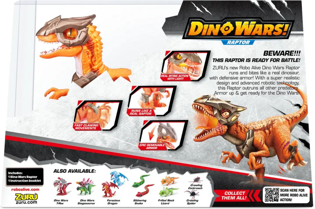 Zuru Robo Alive Raptor 7133 - Meerkleurig