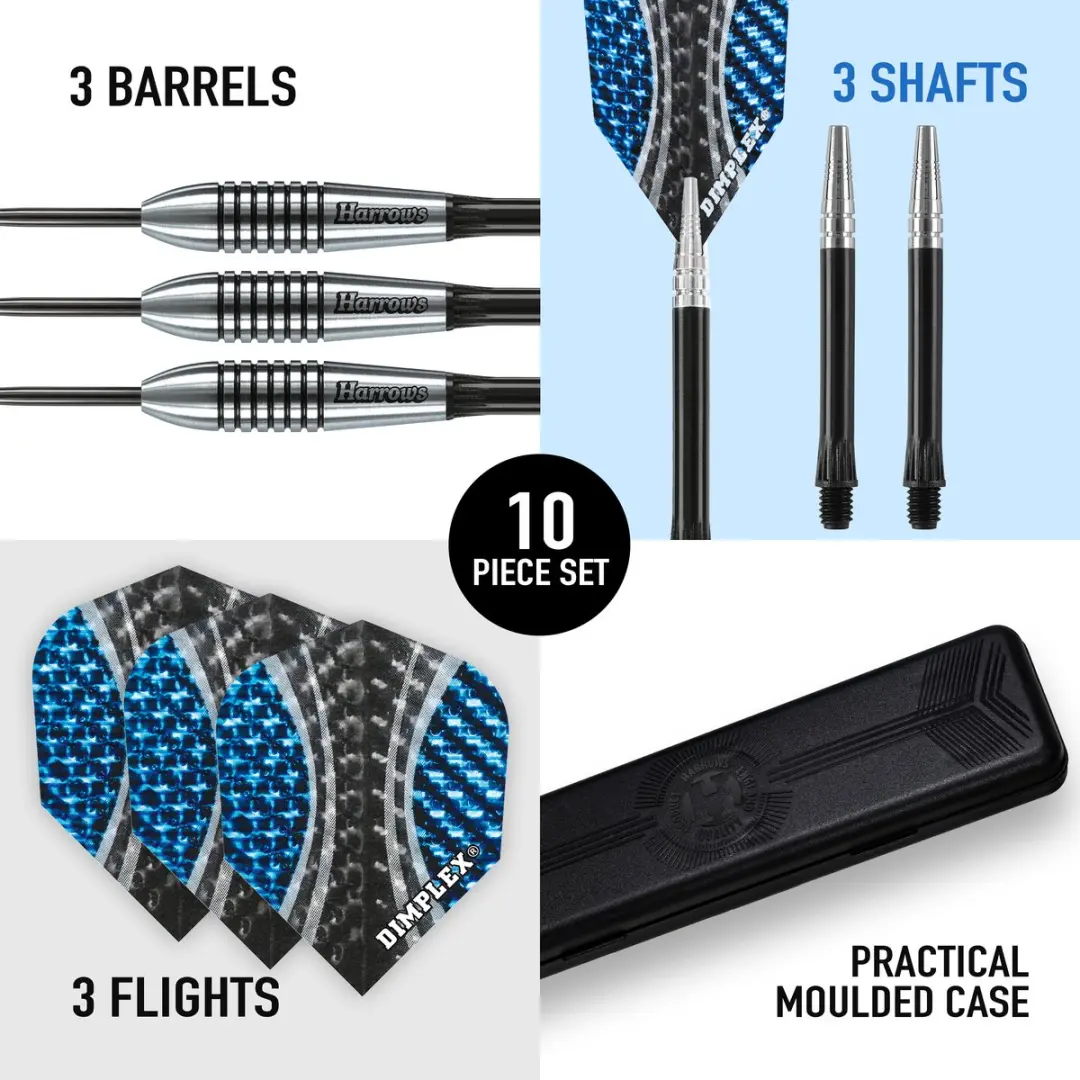 Harrows Bomber 85% Tungsten 23g - Zwart/Zilver