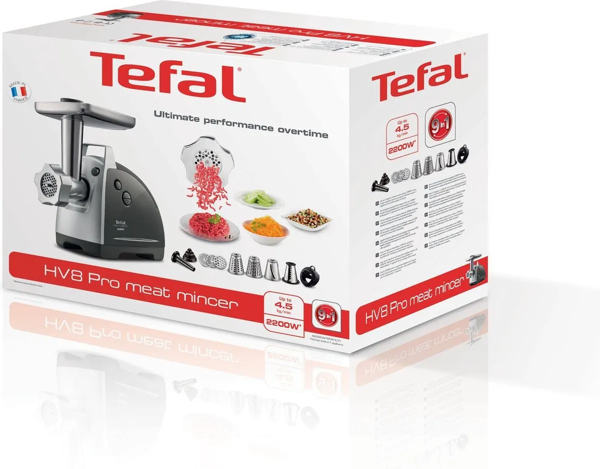 Tefal HV8 Vleesmolen 2200W - Grijs/Zilver