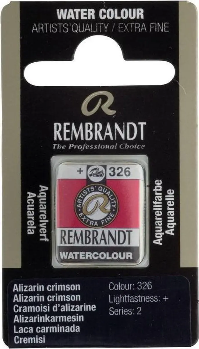 Rembrandt Waterverf Napje Alizarin Crimson 10g