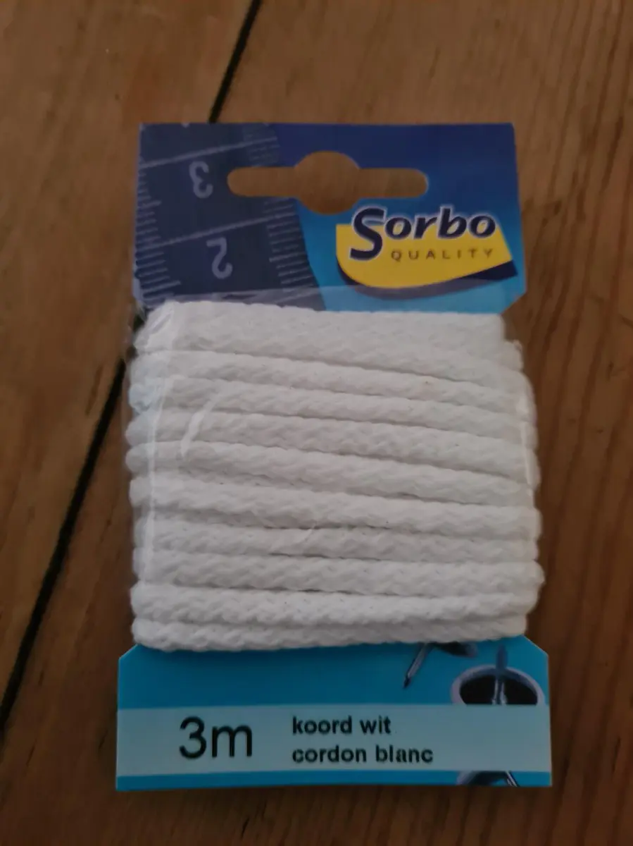 Sorbo Koord Wit 3m