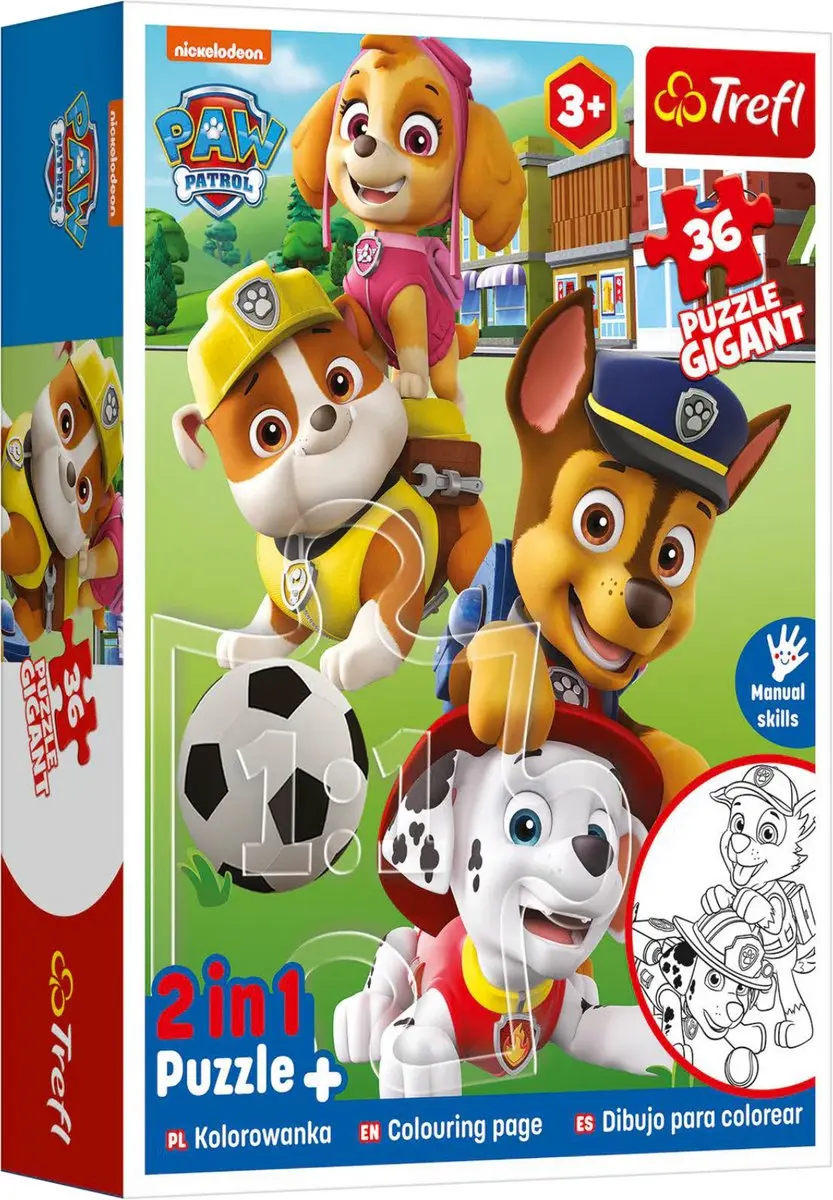 PAW Patrol Inkleurpuzzel 36 Stuks