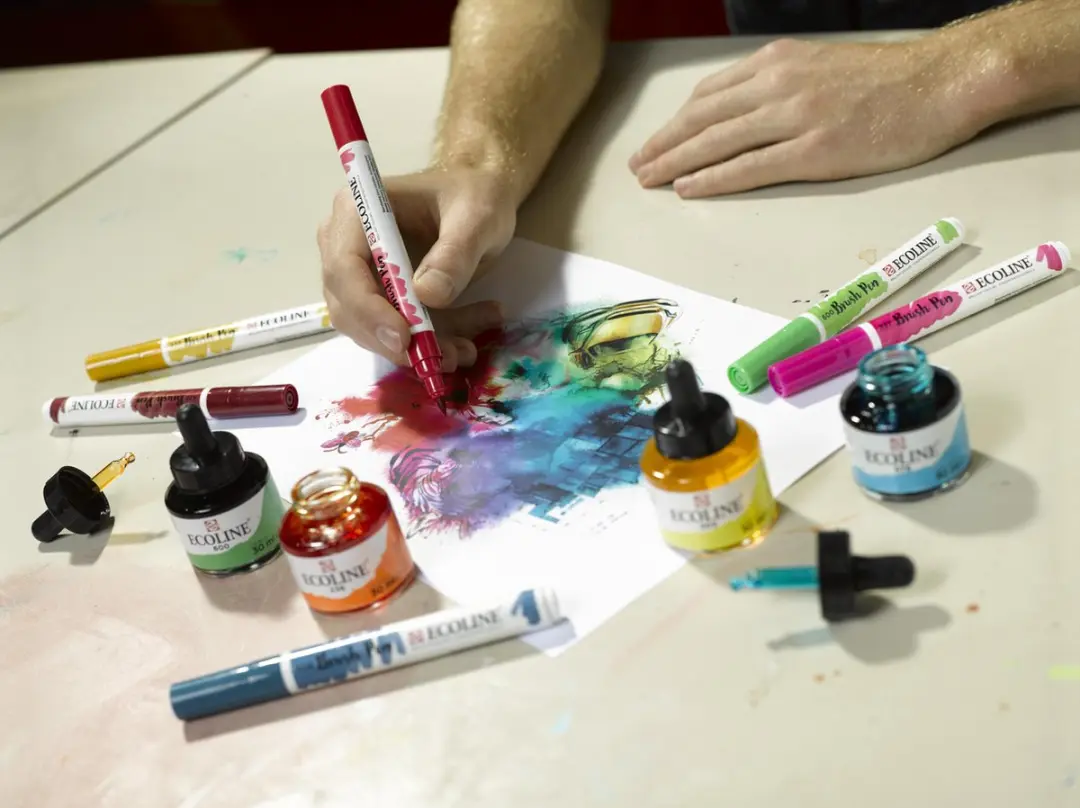 Ecoline Aquarelpapierblok A3 290g/m² - 12 Vel Wit