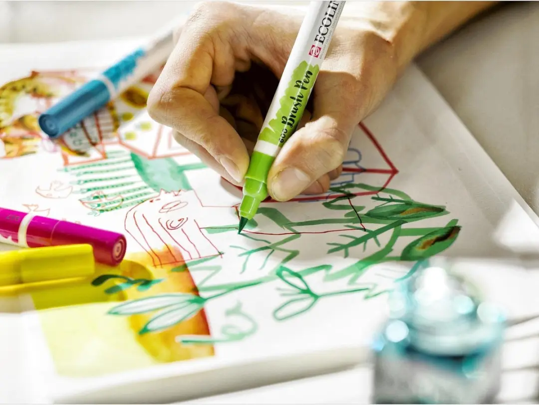 Ecoline Aquarelpapierblok A3 290g/m² - 12 Vel Wit