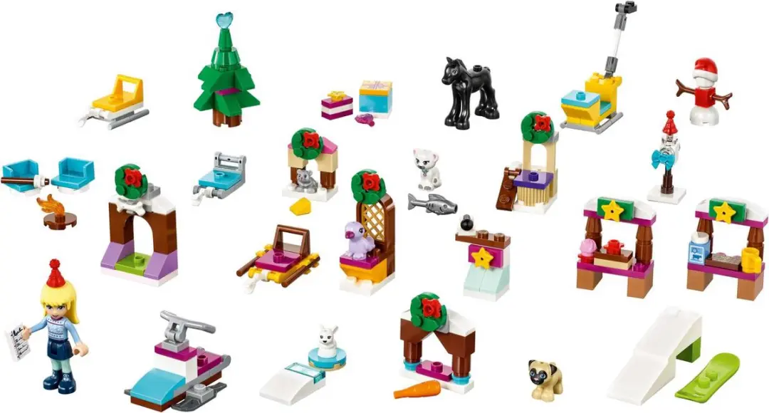 LEGO Friends Adventkalender 217 Stukken - 1 Minifiguur - Paars