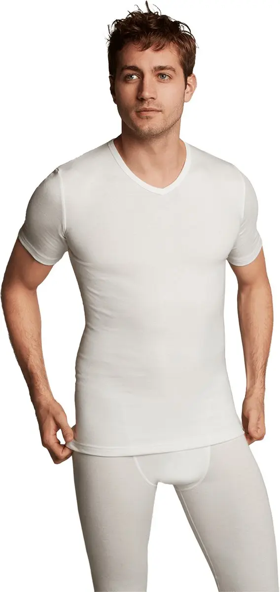 Ten Cate Thermo T-shirt V-hals Snow White M - afbeelding 6 van 6
