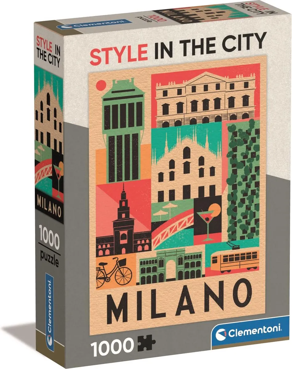 Clementoni Style in the City Milano Puzzel 1000 Stuks