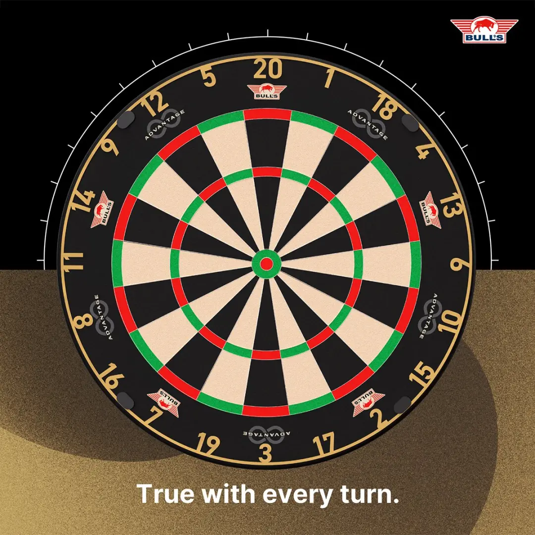 Bull's Advantage 8 Dartbord BU-68014-1 - 45.1cm - Wedstrijdkwaliteit