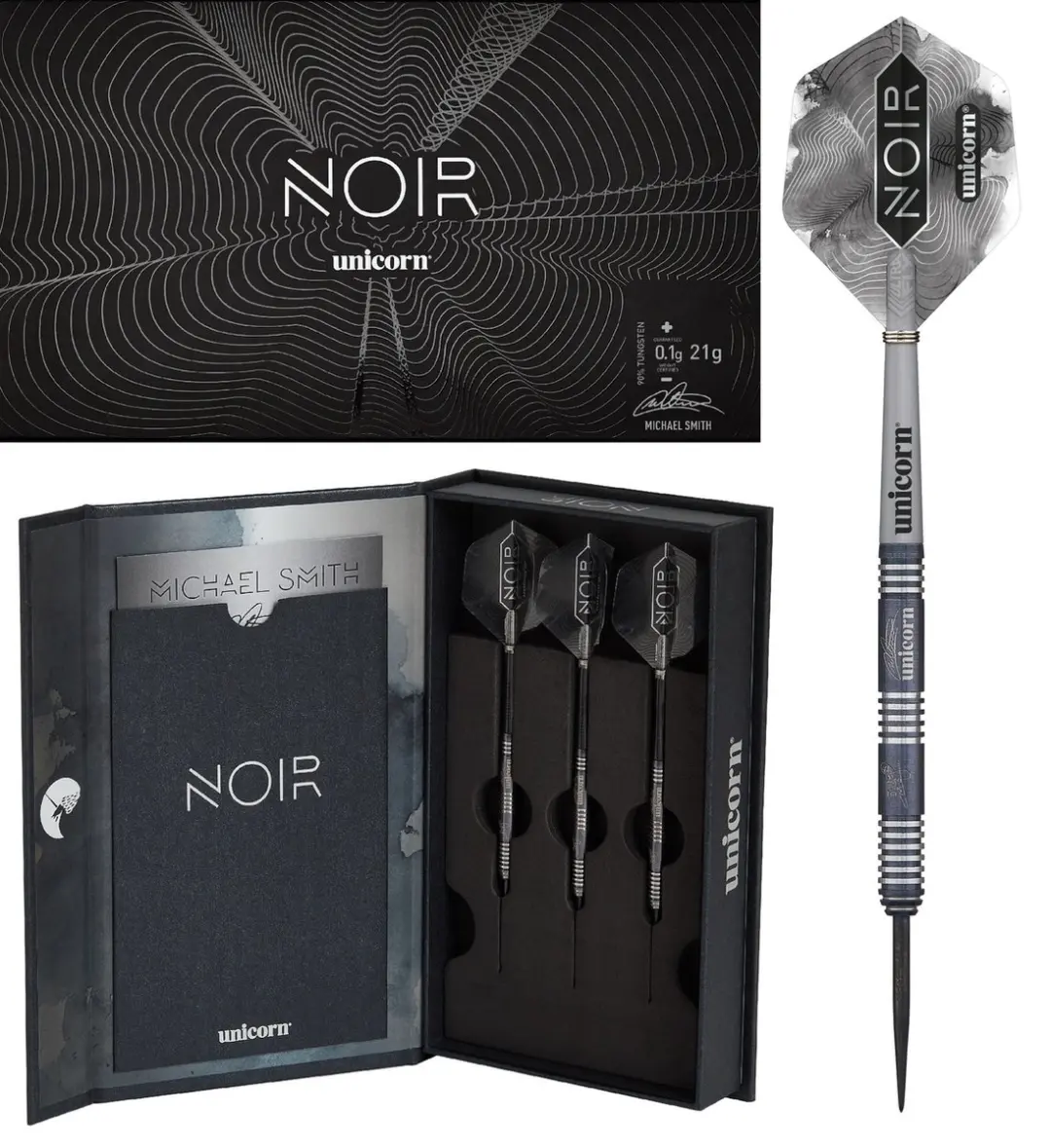 Unicorn Michael Smith Noir Dartpijlen 21g