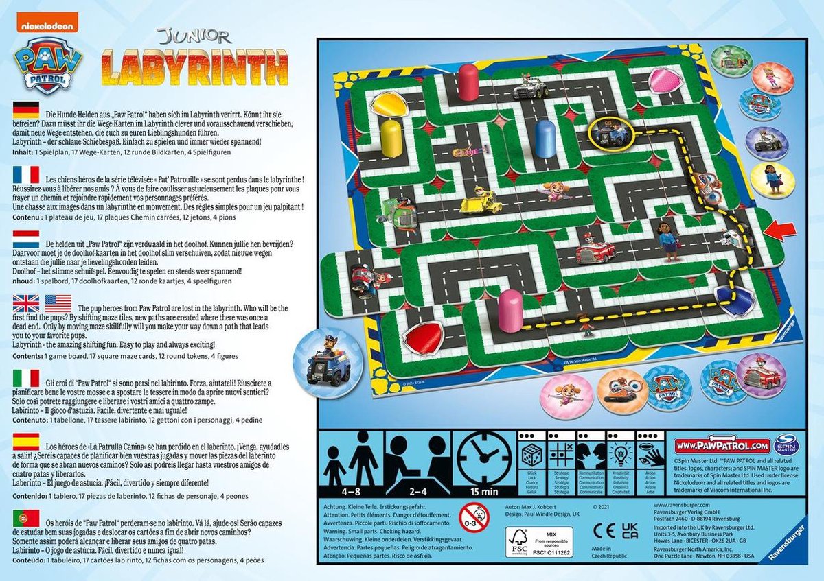 Ravensburger Paw Patrol junior labyrinth - Kinderspel
