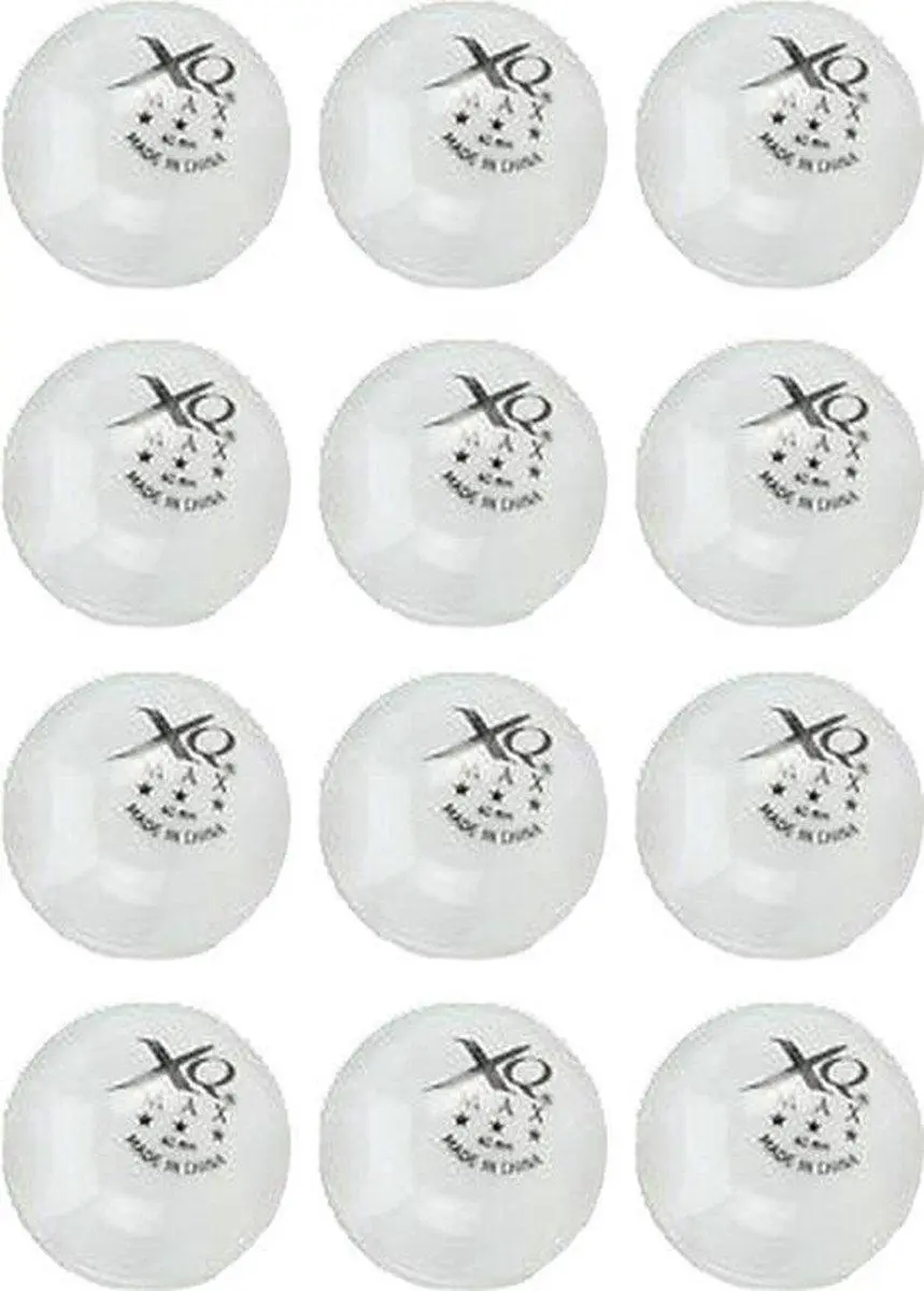 XQMax Triple Star Pingpongballen 24 Stuks - Wit