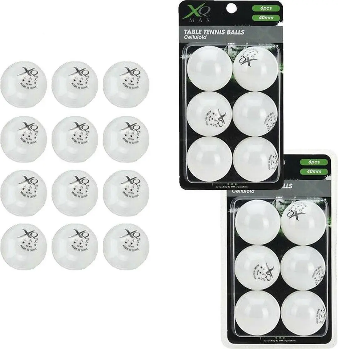 XQMax Triple Star Pingpongballen 24 Stuks - Wit