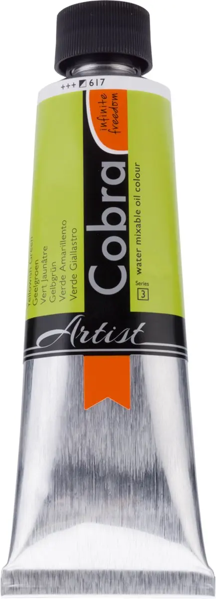 Cobra Artist Watervermengbare Olieverf 617 Geelgroen 150ml