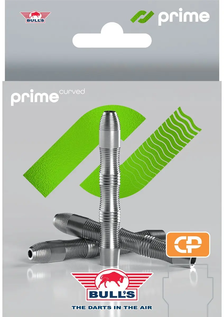 Bull's Prime Curved Convertible Point 90% Dartpijlen - 3 Stuks - Zilver