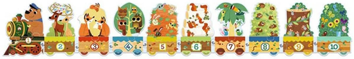 Djeco Puzzel Trio Ik Tel - 3+ jaar - Meerkleurig - afbeelding 2 van 5