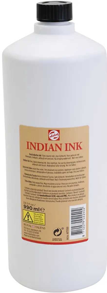 Talens Oost-Indische Inkt 990ml - Zwart