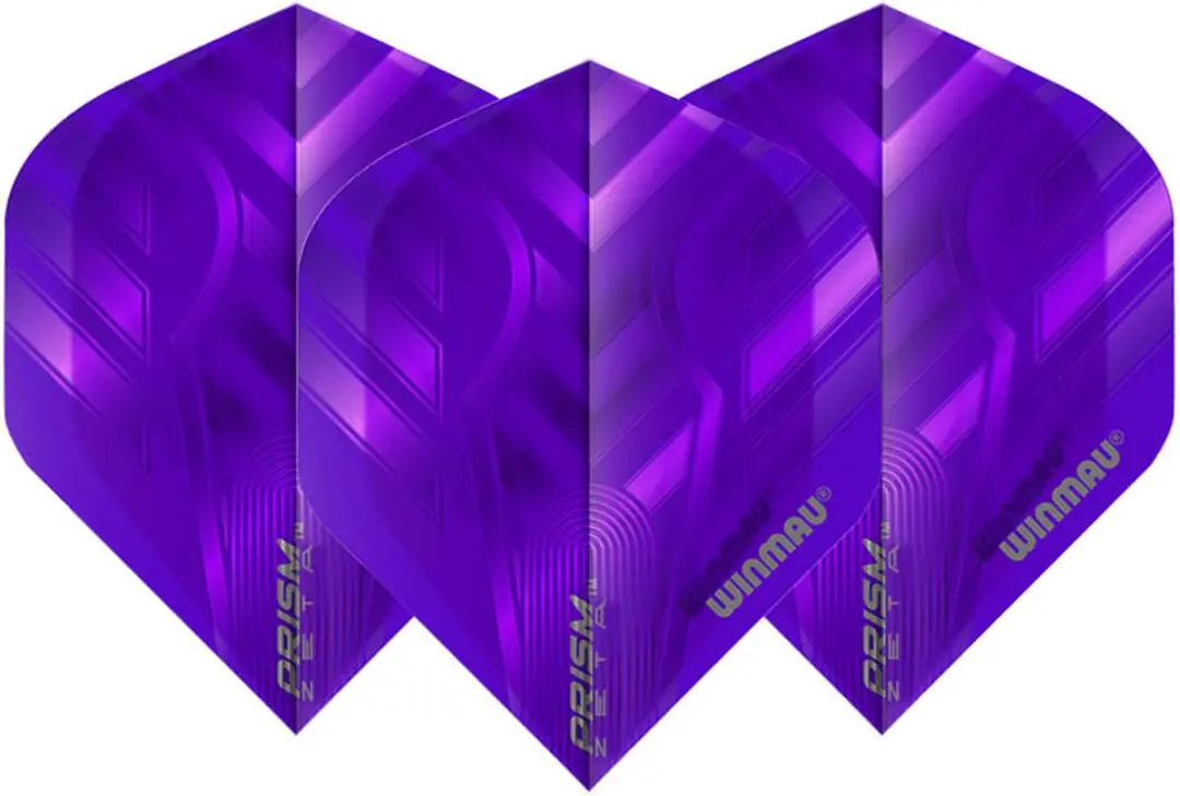Winmau Prism Zeta Dart Flights - Paars - 3 Stuks