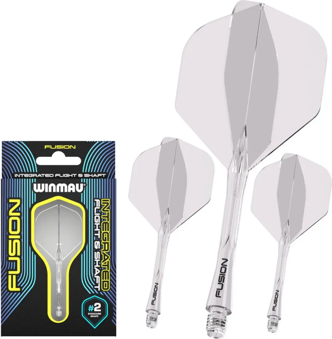 Winmau Fusion NO2 Dart Flights - Transparant - 3 Stuks