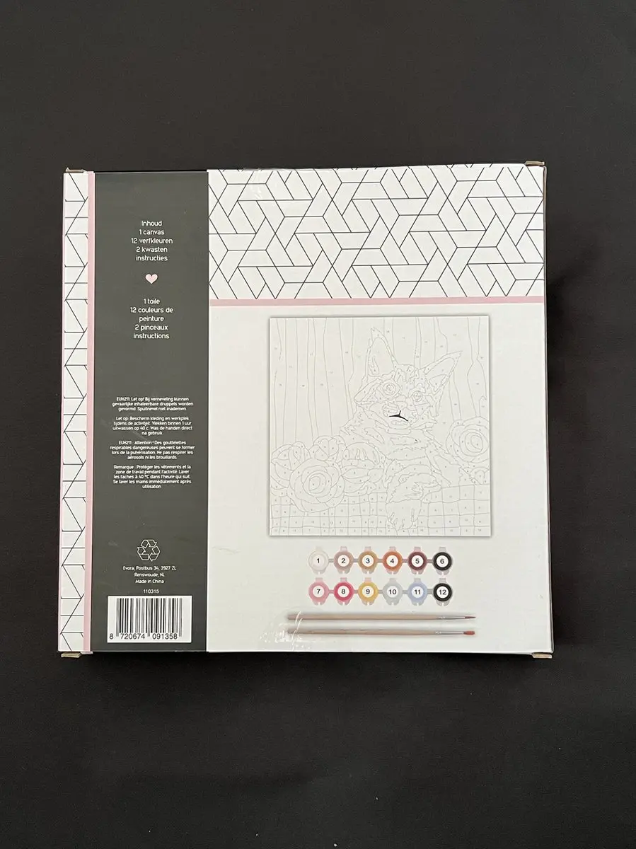 Villa Volance Schilderen op Nummer Canvas Multi - 12 Kleuren