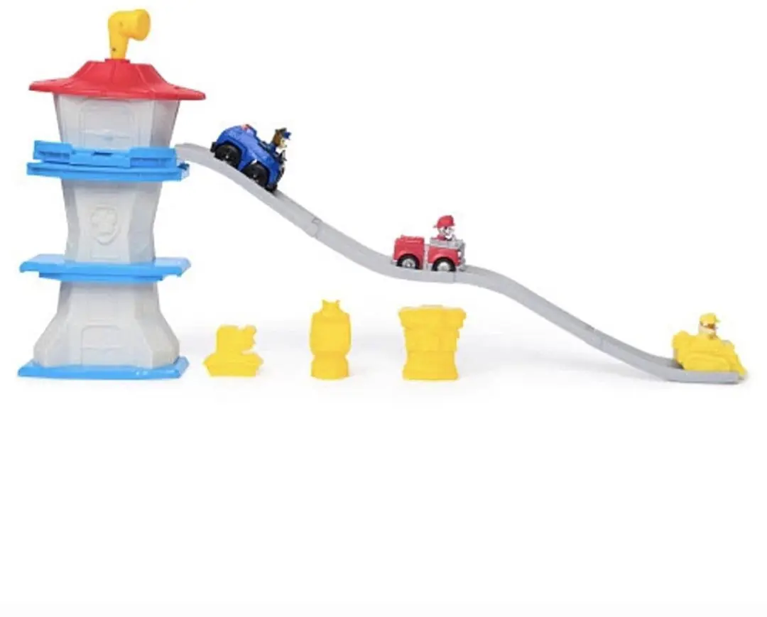 PAW Patrol Deluxe Minitower Speelset - Uitkijktoren met 3 Auto's Chase/Marshall/Rubble