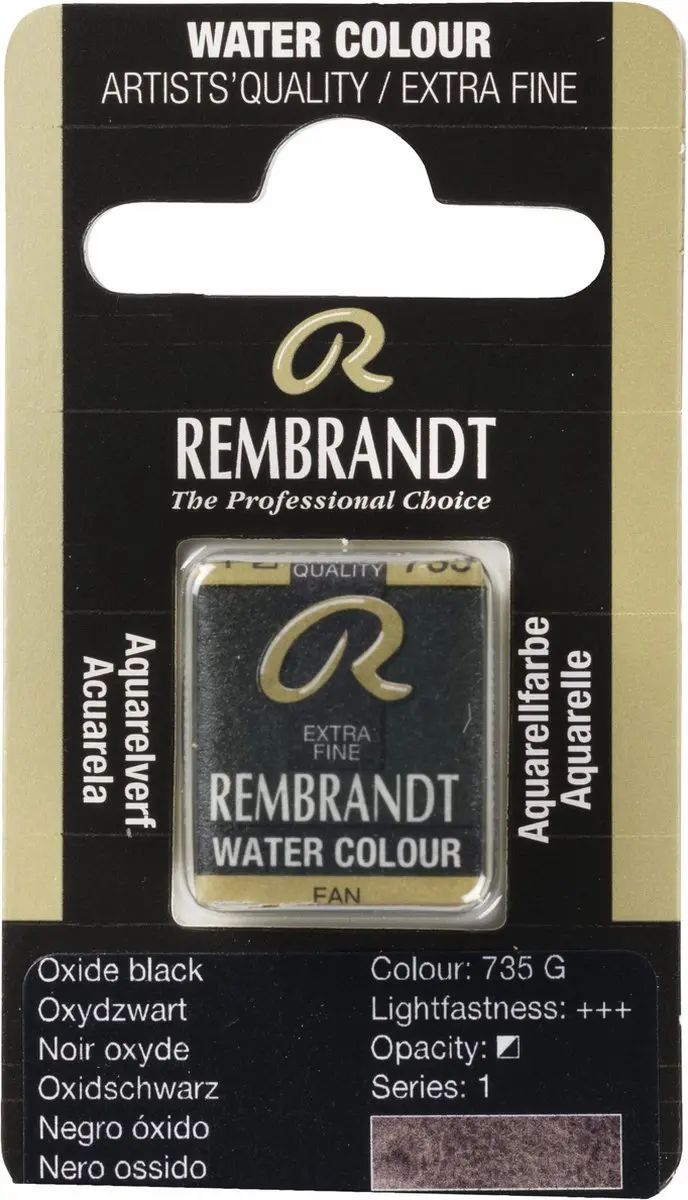 Rembrandt Waterverf Napjes Oxide Black