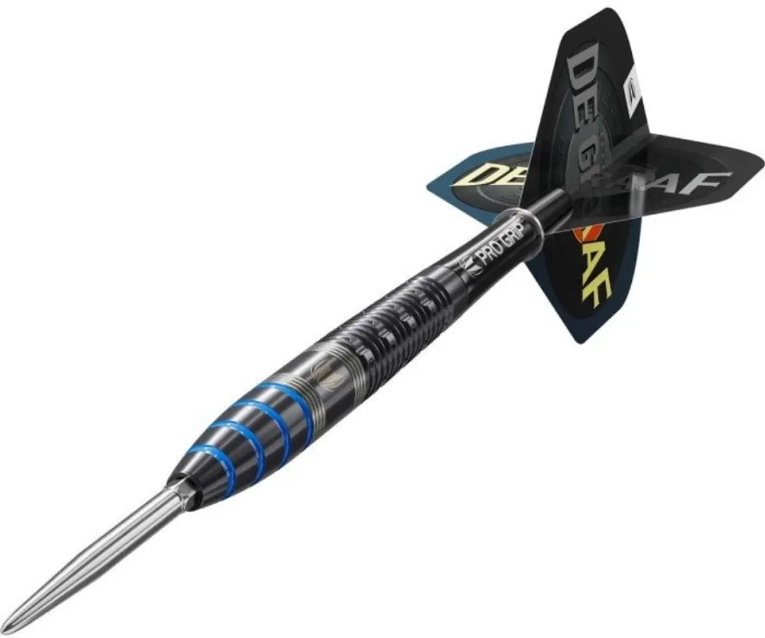 Target Jeffrey de Graaf G1 Swiss Point Dartpijlen - 3 Stuks - Blauw/Zilver/Zwart - afbeelding 6 van 6