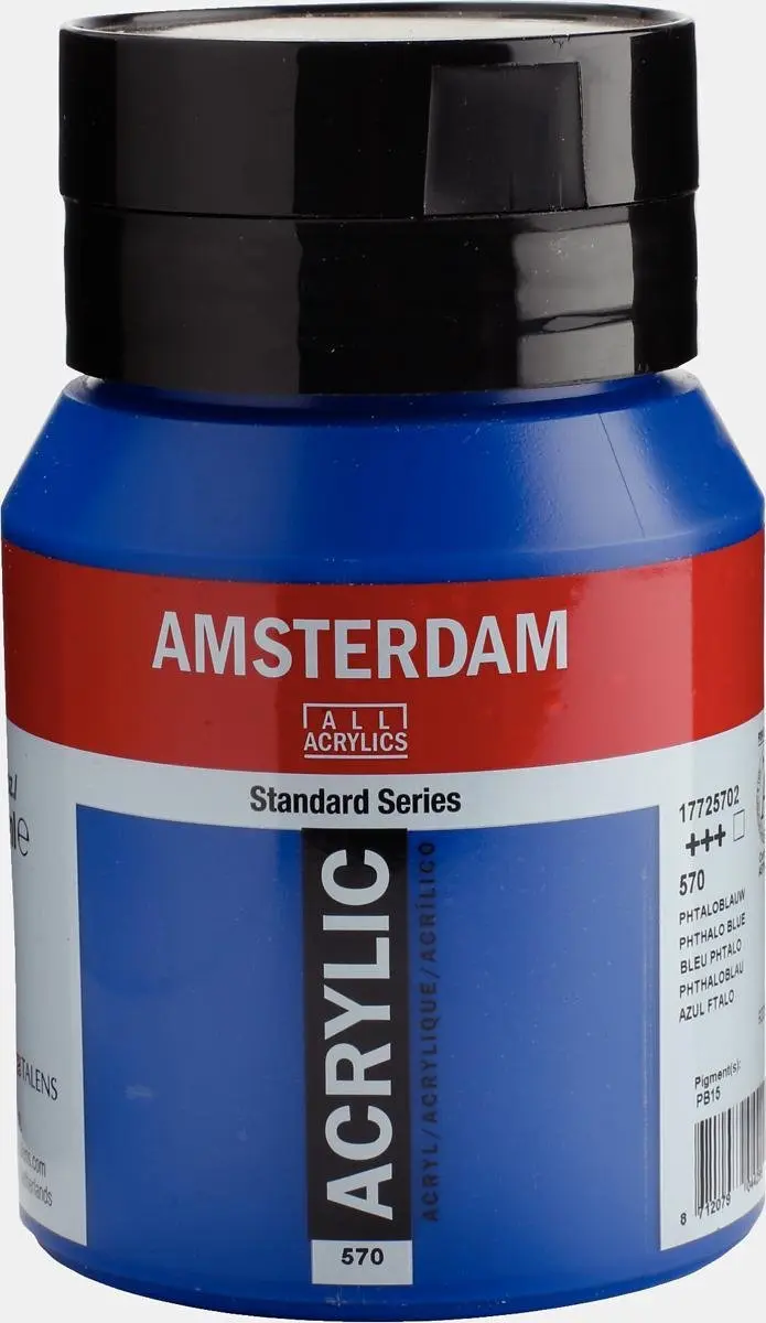 Amsterdam Standard Acrylverf 500ml - Phtaloblauw