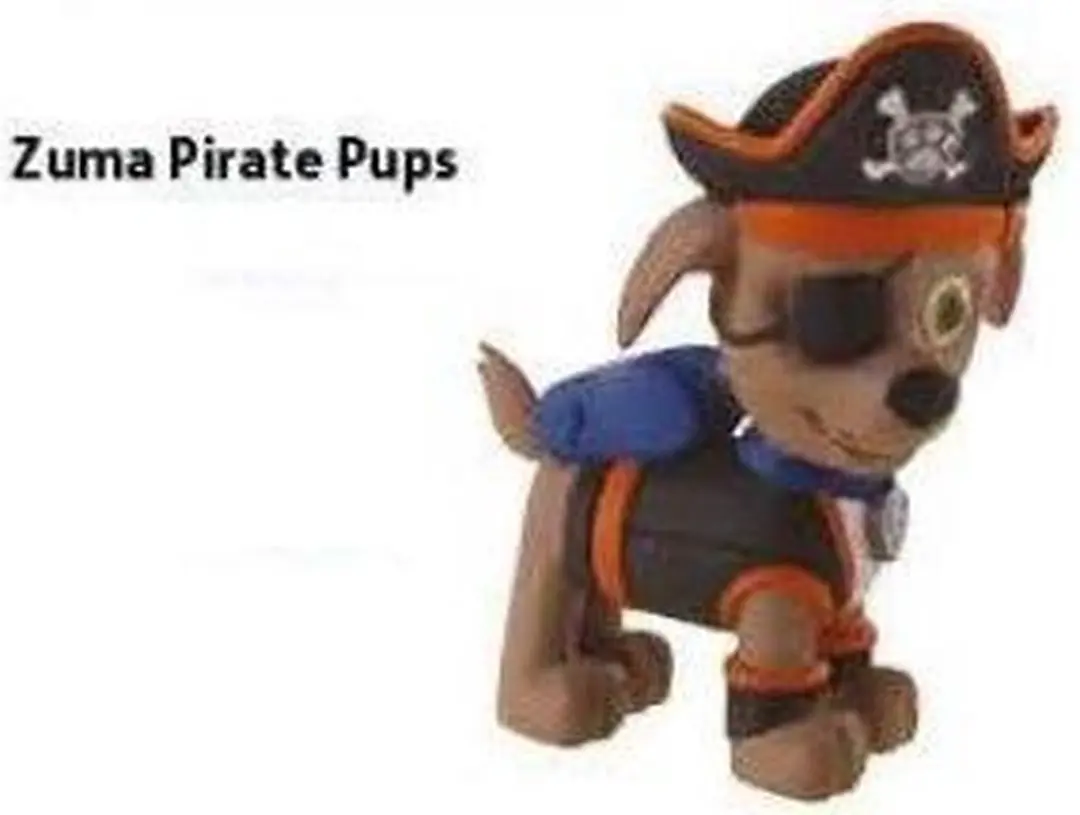 PAW Patrol Pirate Pups Zuma Taarttopper - 7 cm