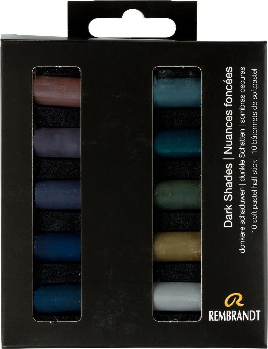 Rembrandt Softpastel Half 10 Donkere Schaduwen - 10 Stuks