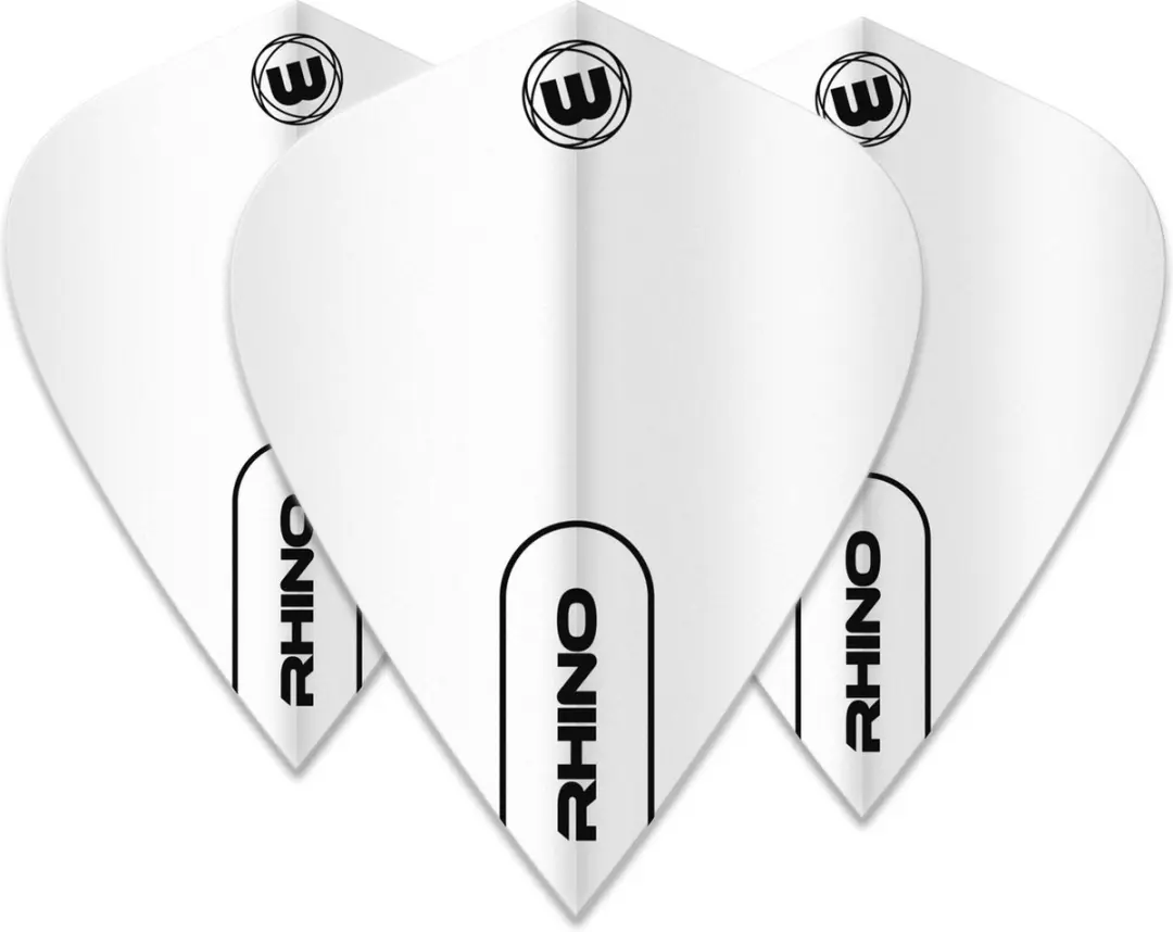 Winmau Rhino Kite White Dart Flights - 3 Stuks