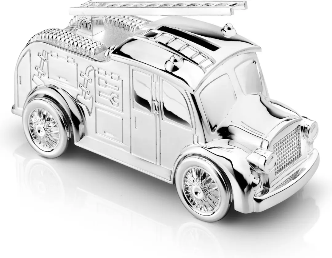 Zilverstad Spaarpot Brandweerwagen 7x15cm