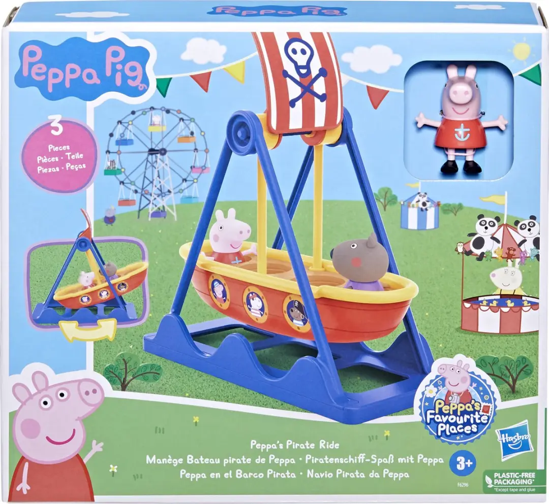 Peppa Pig Piratenschip Speelfigurenset F62965L0 - Multikleur