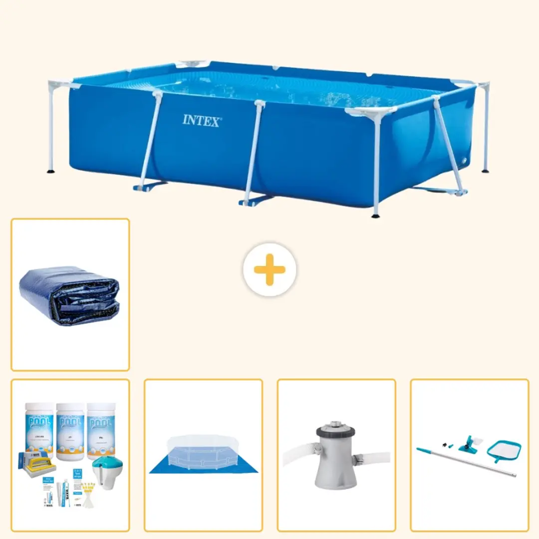 Intex Rechthoekig Frame Zwembad 260x160cm